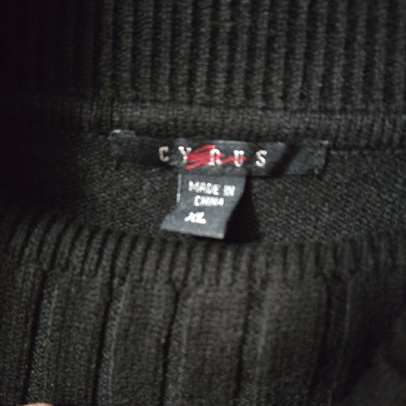 Cyrus Black Cowl Neck Sweater - Picture 2 of 4